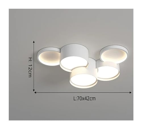 Genérico Candelabros regulables de Círculo Led moderno, lámpara colgante sencilla Compatible with comedor, sala de estar, ., accesorio de iluminación de techo, decoración del hogar
