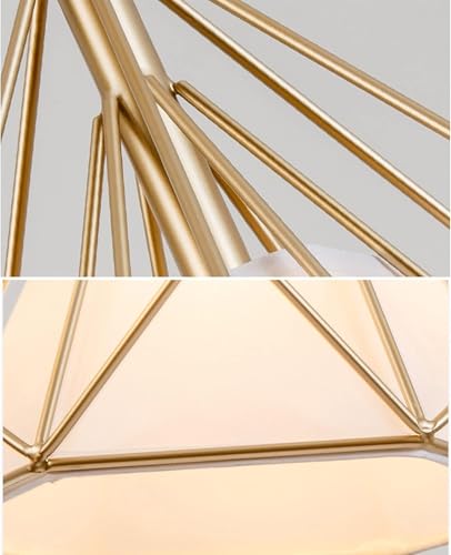Genérico Candelabros LED Compatible with el hogar, lámpara colgante de 3 cabezas de hierro forjado, lámpara colgante moderna de lujo Compatible with restaurante y, luz de techo