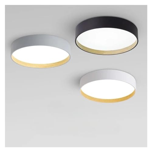 Genérico Lámpara de techo LED redonda simple y moderna, candelabro Compatible with sala de estar, ., estudio, accesorios de iluminación decorativos Compatible with interiores creativos