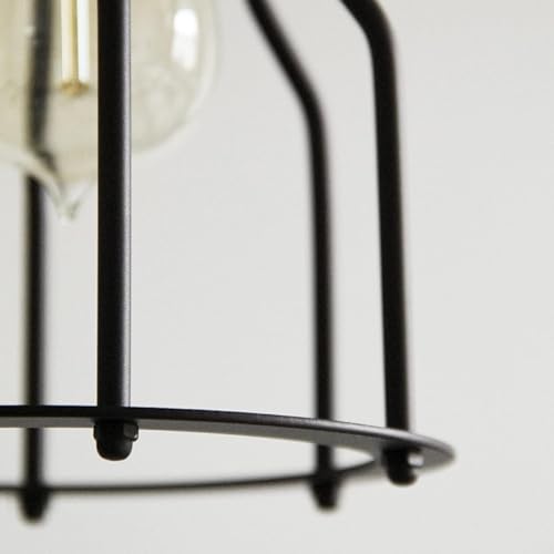 Genérico Luces colgantes, candelabro de hierro forjado, colgante de escalera retro, luz colgante LED, colgante ajustable, compatible con comedor y sala de estar, luz de techo