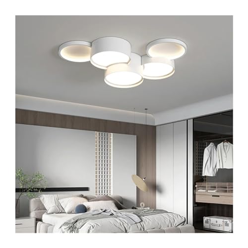 Genérico Candelabros regulables de Círculo Led moderno, lámpara colgante sencilla Compatible with comedor, sala de estar, ., accesorio de iluminación de techo, decoración del hogar