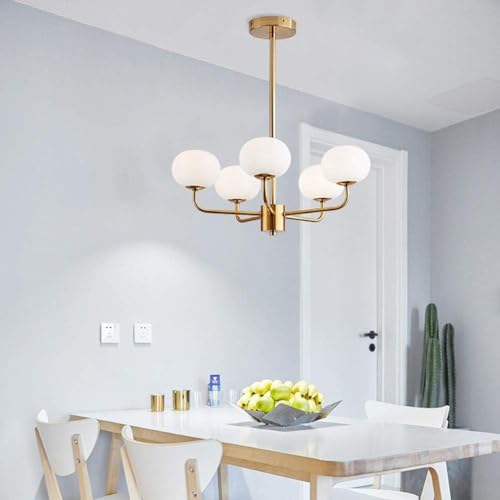 Genérico Lámpara de techo estilo candelabro de mediados de siglo estilo rústico compatible con accesorios de iluminación colgante,lámpara de araña