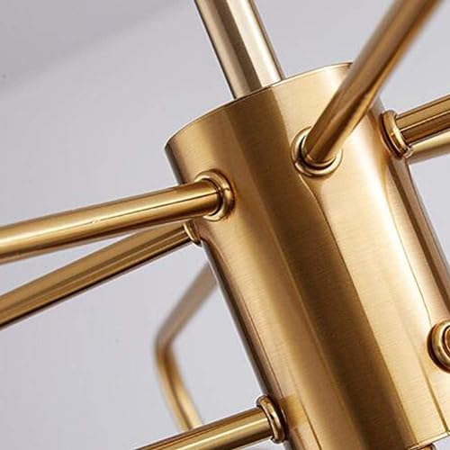 Genérico Lámpara de techo estilo candelabro de mediados de siglo estilo rústico compatible con accesorios de iluminación colgante,lámpara de araña
