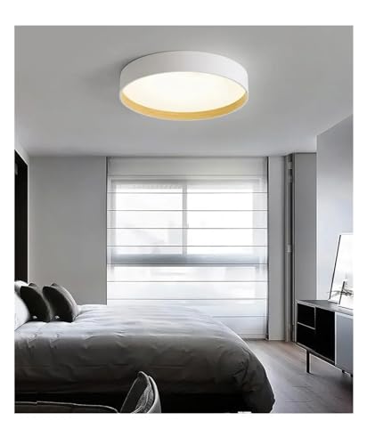 Genérico Lámpara de techo LED redonda simple y moderna, candelabro Compatible with sala de estar, ., estudio, accesorios de iluminación decorativos Compatible with interiores creativos