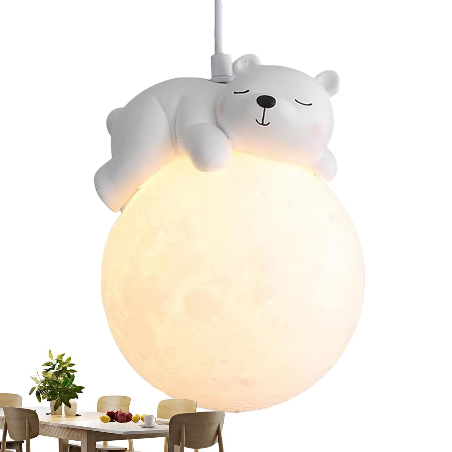 Lámpara colgante moderna,Lámpara de araña - Luces colgantes de animales para dormitorio - Lámpara colgante moderna, iluminación colgante redonda para habitación de niños y dormitorio de niñas