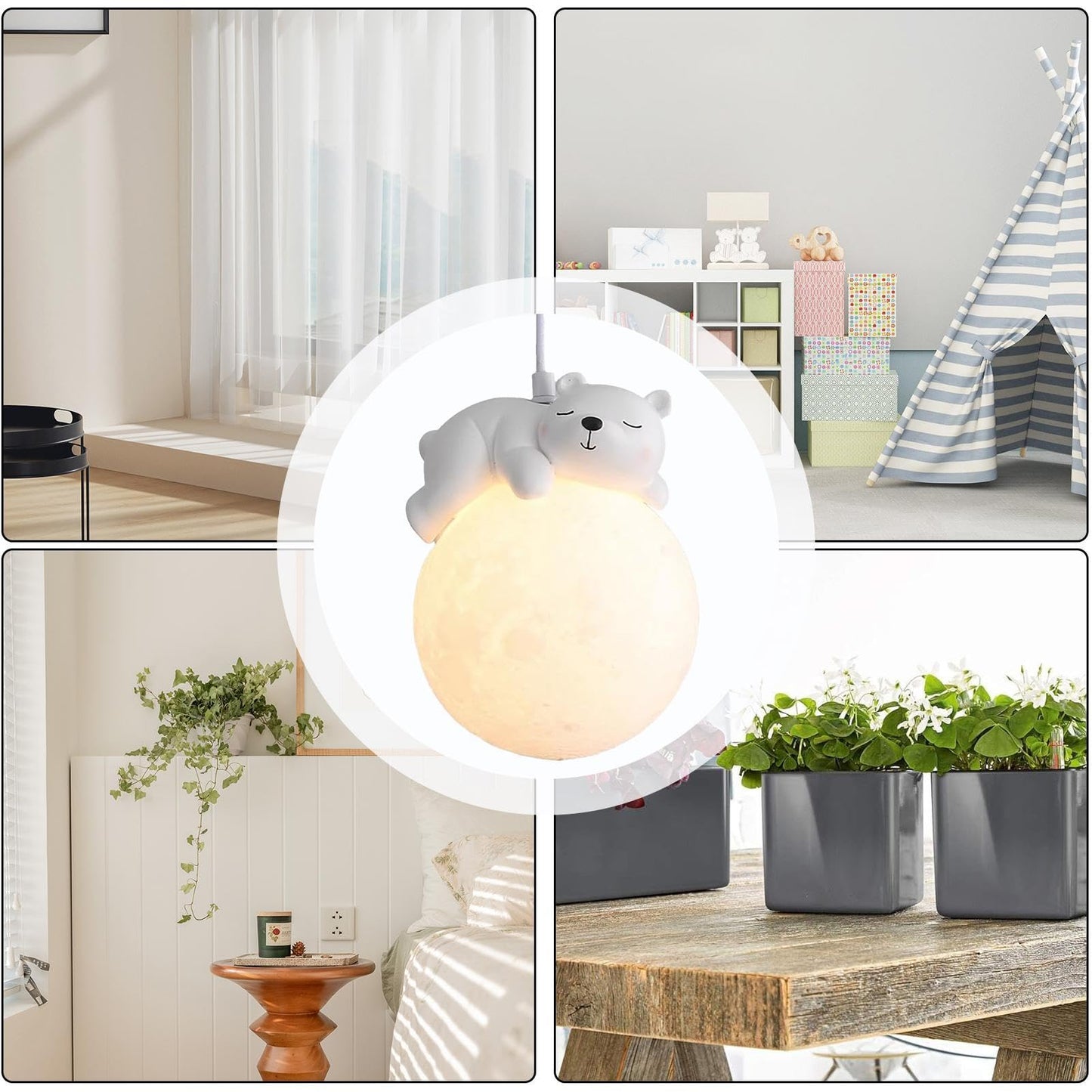 Lámpara colgante moderna,Lámpara de araña - Luces colgantes de animales para dormitorio - Lámpara colgante moderna, iluminación colgante redonda para habitación de niños y dormitorio de niñas