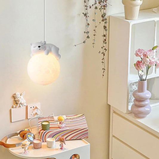 Lámpara colgante moderna,Lámpara de araña - Luces colgantes de animales para dormitorio - Lámpara colgante moderna, iluminación colgante redonda para habitación de niños y dormitorio de niñas